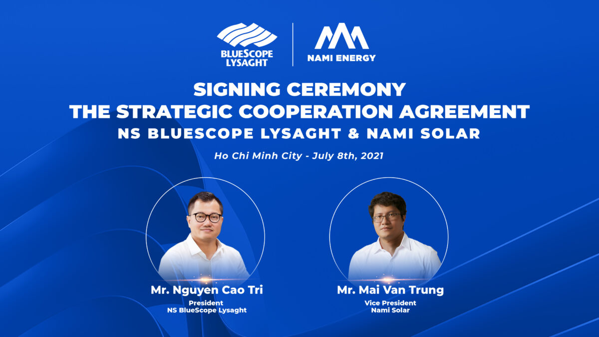 Strategic cooperation between Nami Solar and NS BlueScope Lysaght Vietnam  in rooftop solar solutions
