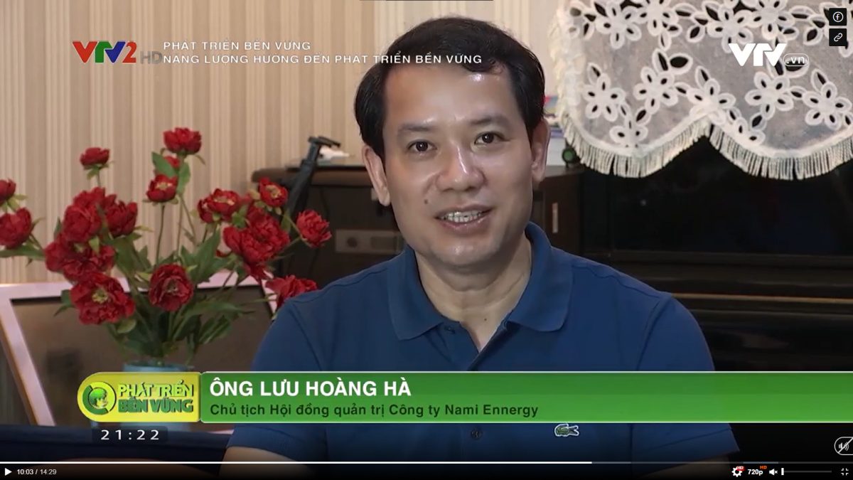 Nami leader talks about sustainable energy on TV